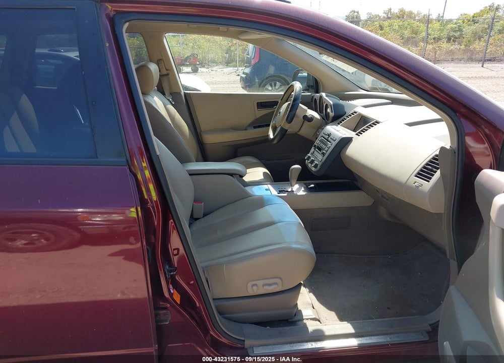2005 NISSAN MURANO SE VIN: JN8AZ08W95W403129