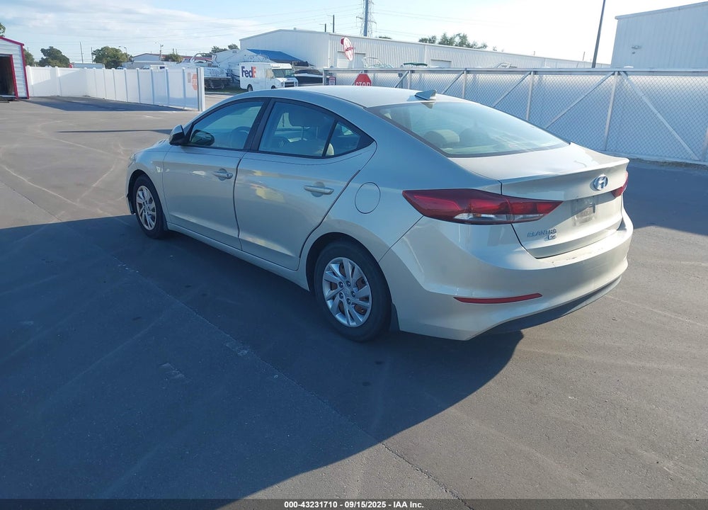 2017 HYUNDAI ELANTRA SE VIN: KMHD74LF5HU428487