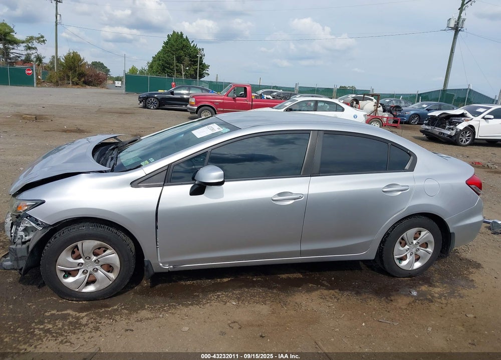 2013 HONDA CIVIC LX VIN: 19XFB2F56DE078458