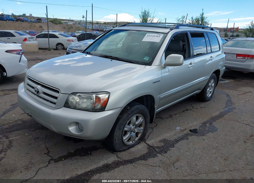 2005 TOYOTA HIGHLANDER LIMITED V6 VIN: JTEEP21A950125442