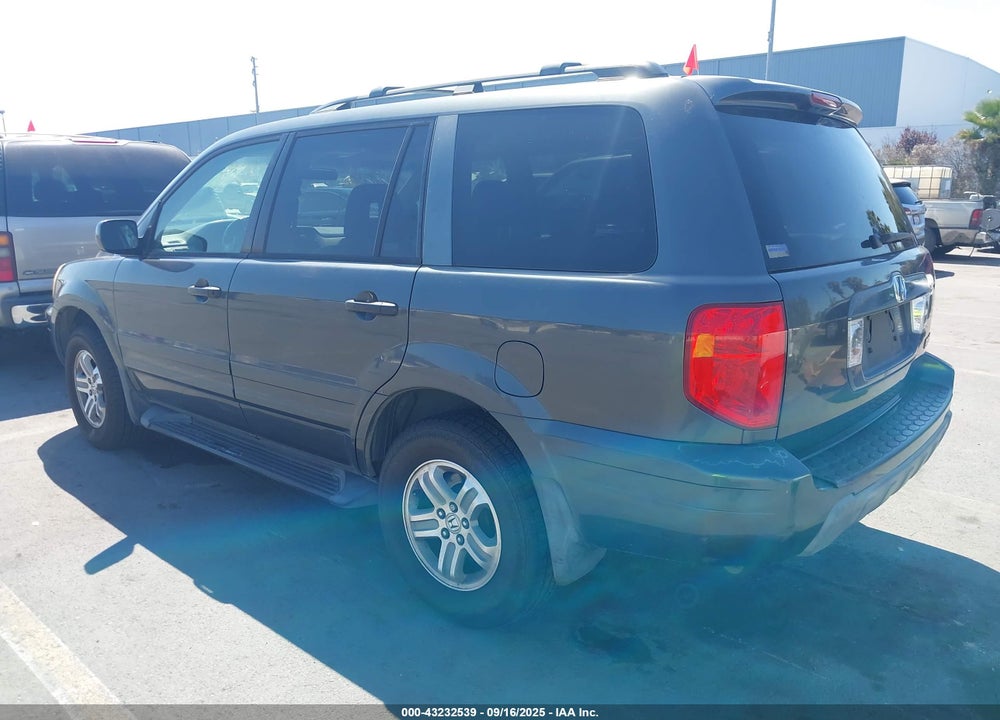 2005 HONDA PILOT EX-L VIN: 2HKYF18645H534211