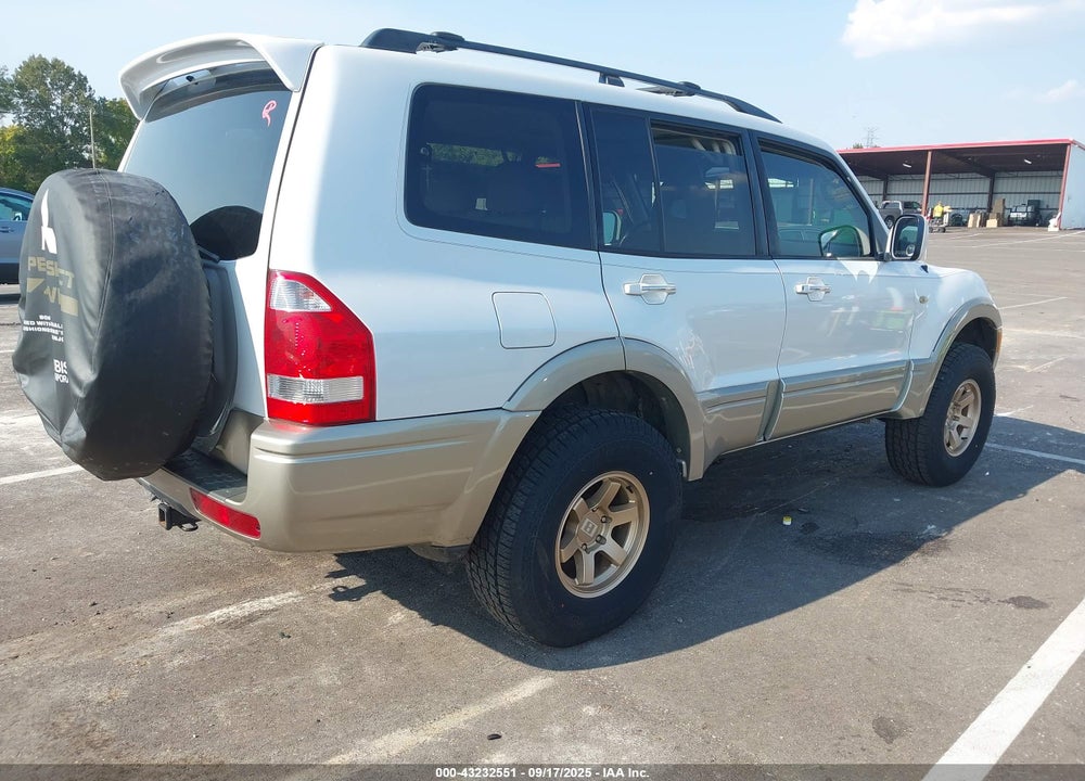 2003 MITSUBISHI MONTERO 20TH ANNIVERSARY/LIMITED VIN: JA4NW51S73J017758
