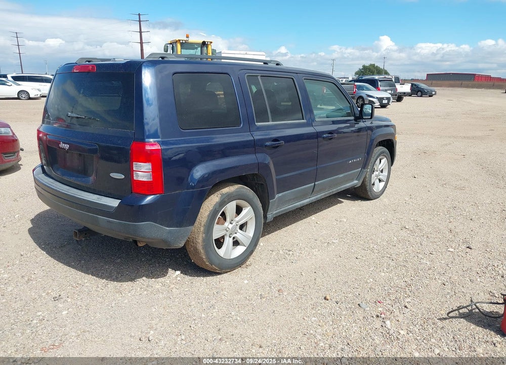 2013 JEEP PATRIOT LATITUDE VIN: 1C4NJPFB8DD102925