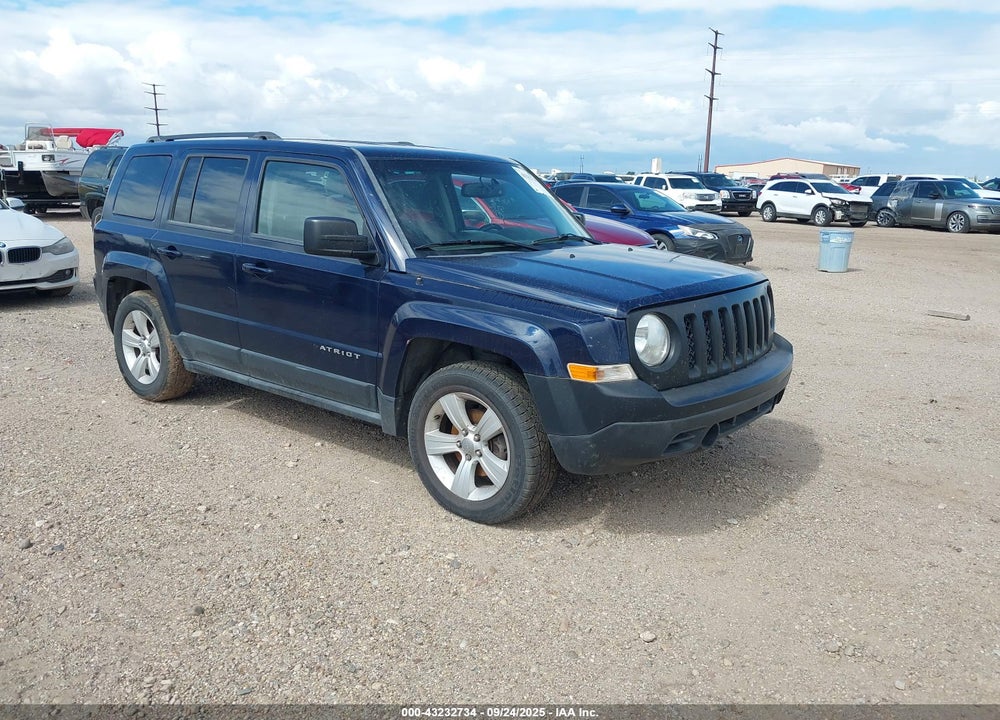 2013 JEEP PATRIOT LATITUDE VIN: 1C4NJPFB8DD102925