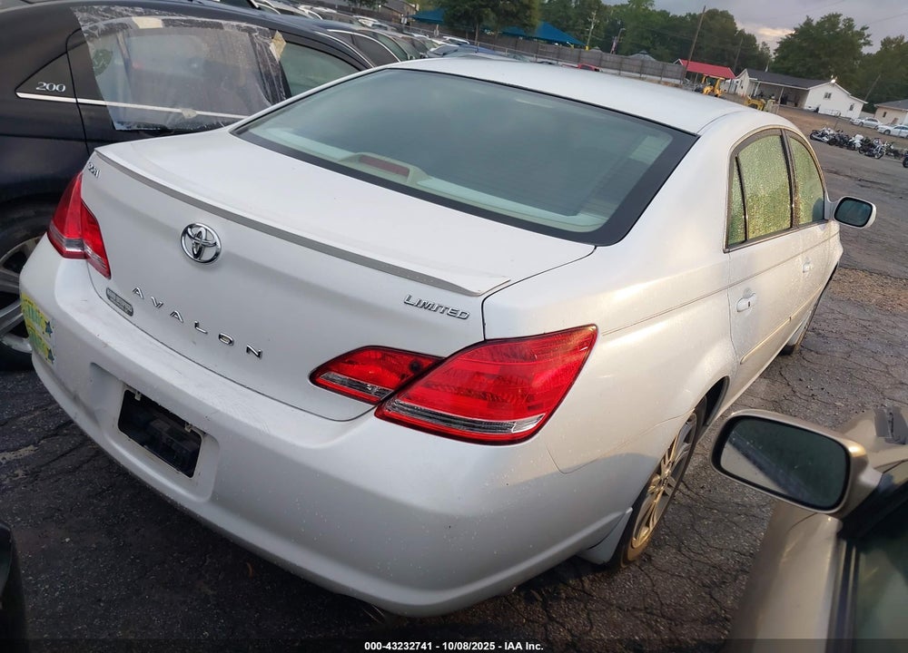 2007 TOYOTA AVALON LIMITED VIN: 4T1BK36B27U175068