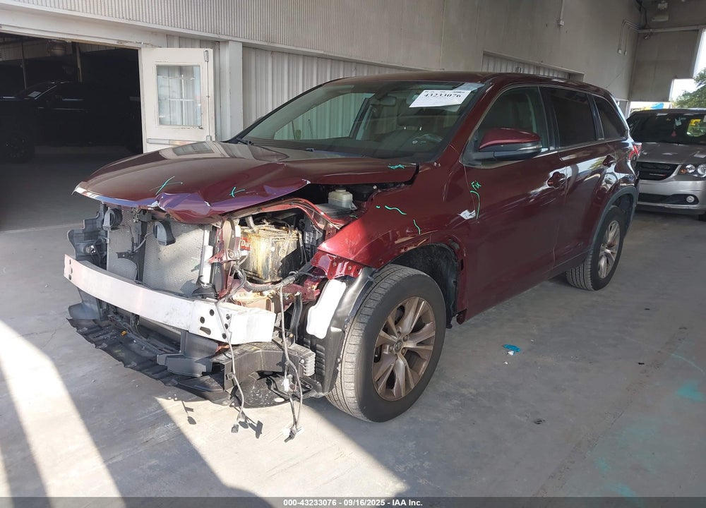 2016 TOYOTA HIGHLANDER VIN: 5TDZKRFHXGS167508
