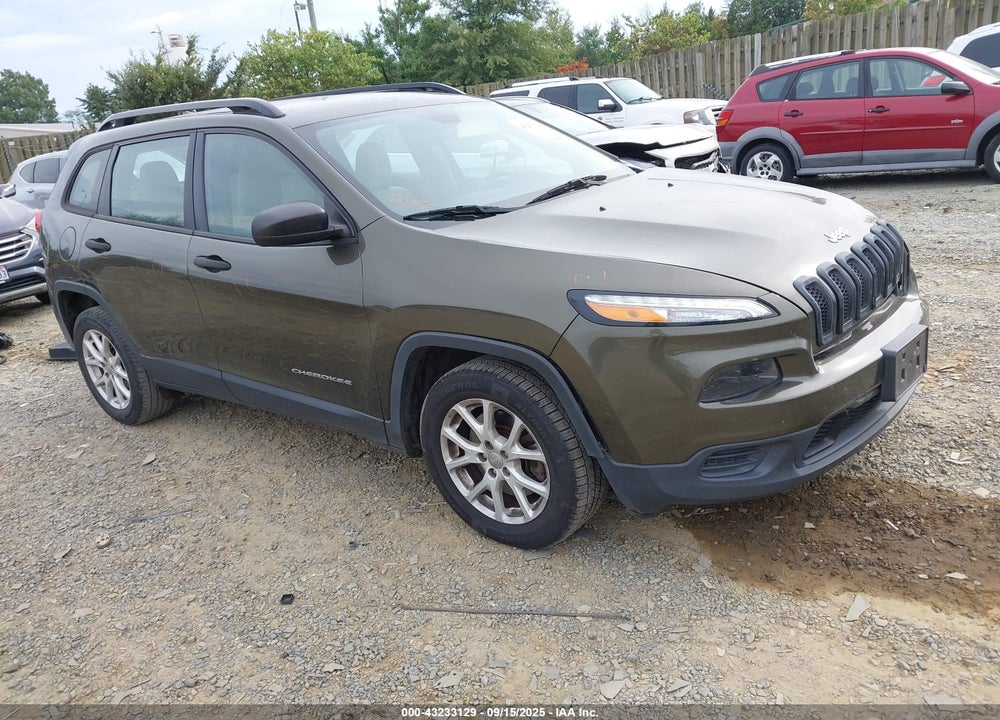 2016 JEEP CHEROKEE SPORT VIN: 1C4PJLAB1GW160019