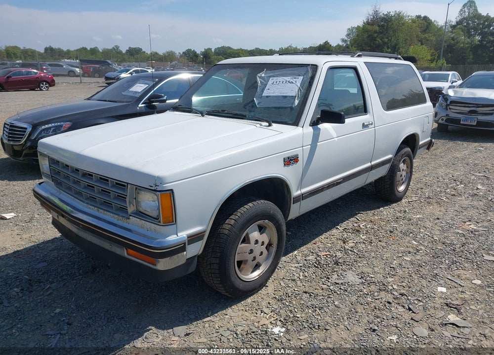 1987 CHEVROLET BLAZER S10 VIN: 1GNCT18R2H0125310