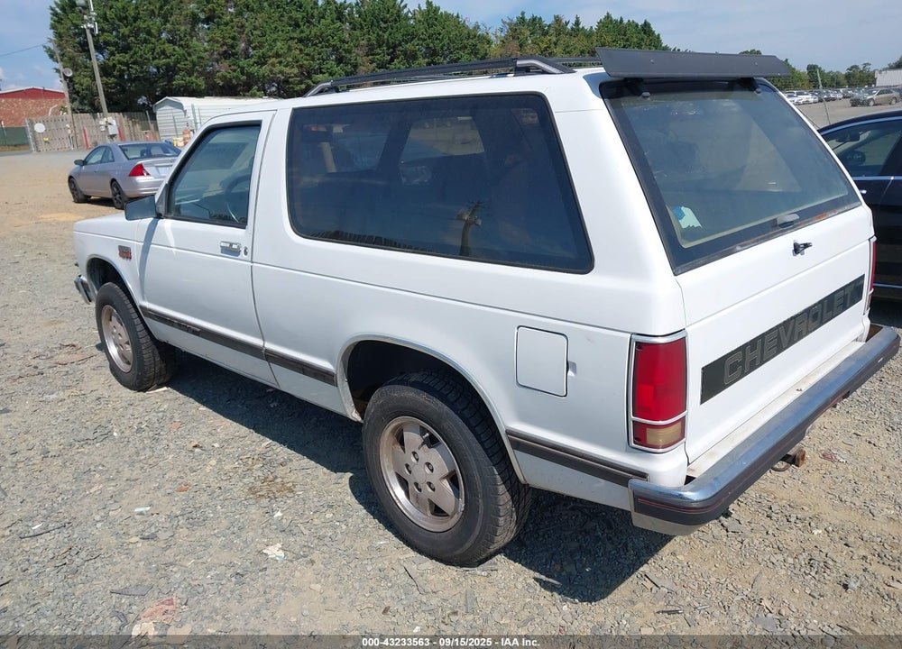 1987 CHEVROLET BLAZER S10 VIN: 1GNCT18R2H0125310