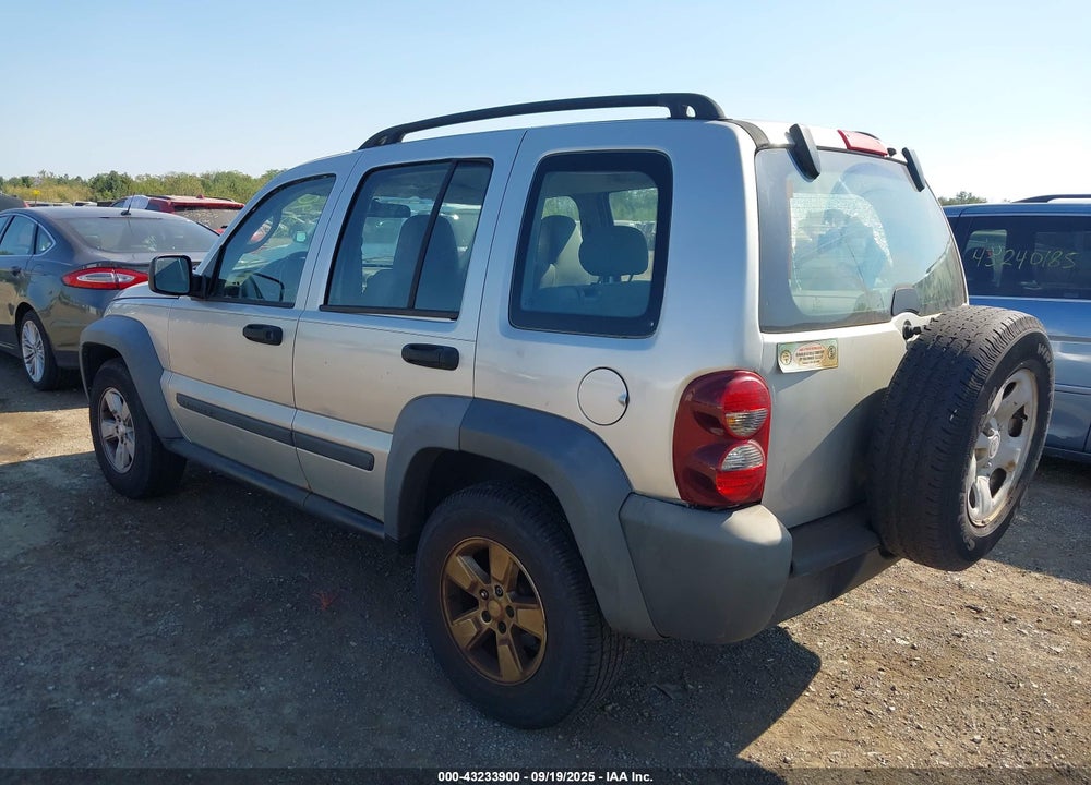 2007 JEEP LIBERTY SPORT VIN: 1J8GK48K17W654253