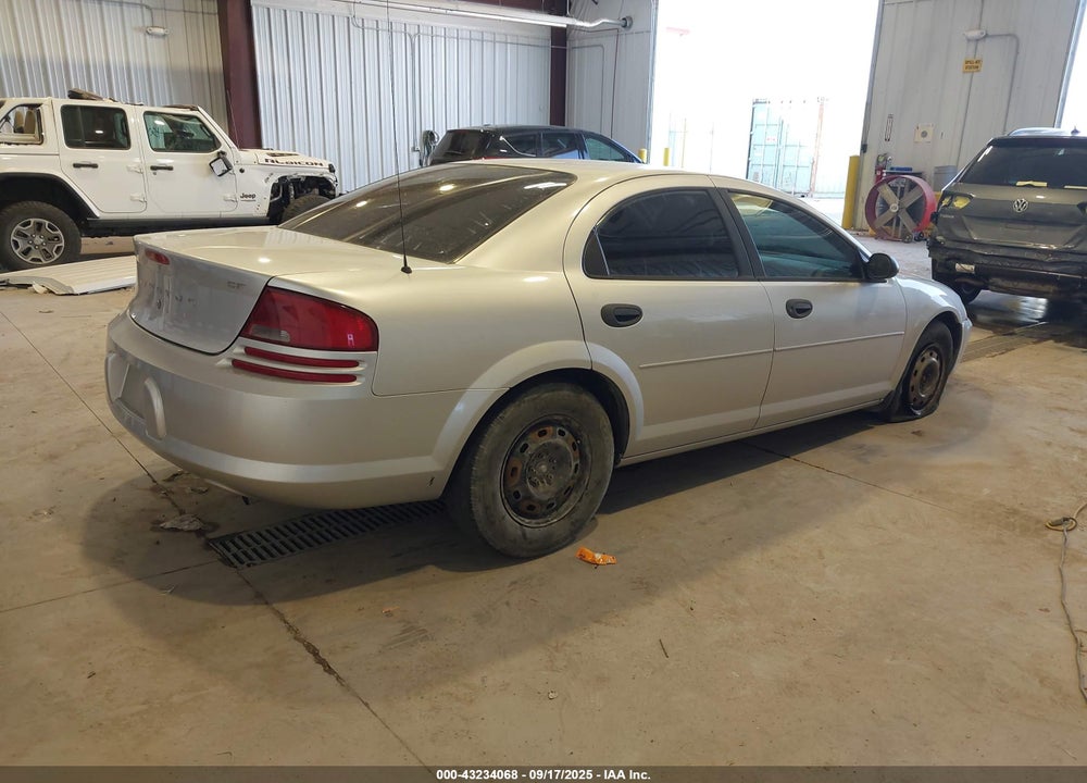 2003 DODGE STRATUS SE VIN: 1B3EL36X43N601634