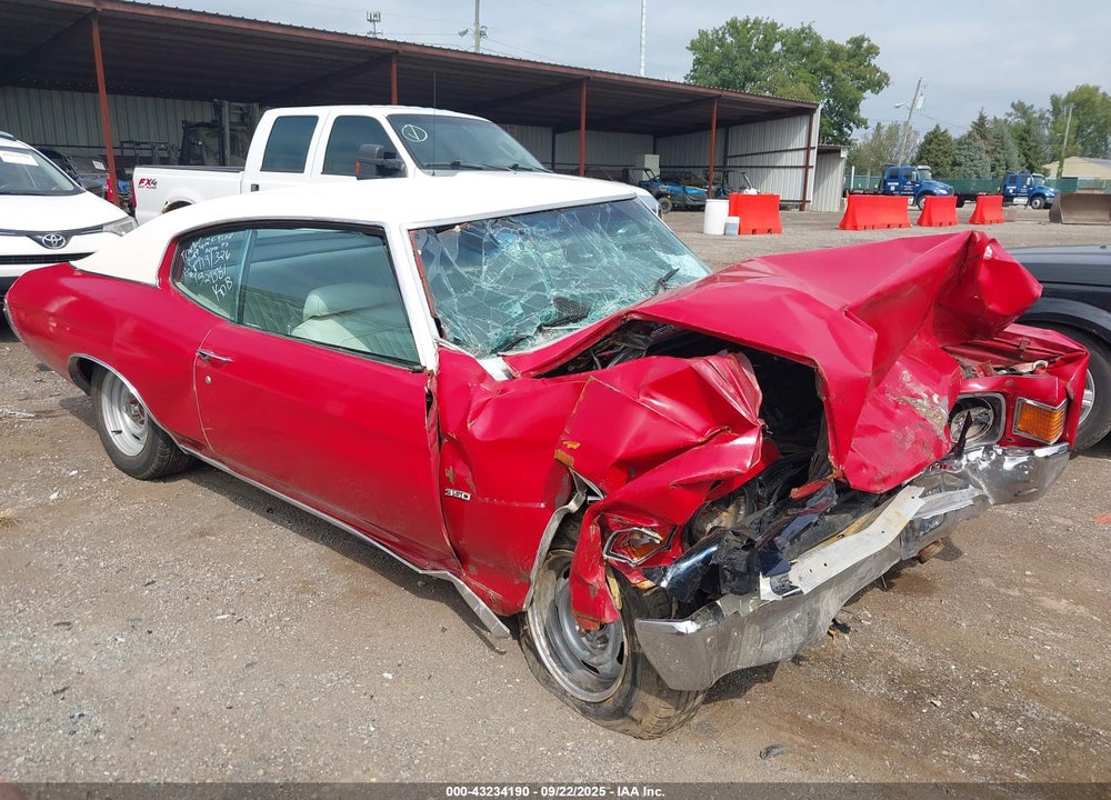 1972 CHEV ELLE MALIBU VIN: 1D37H2R504768