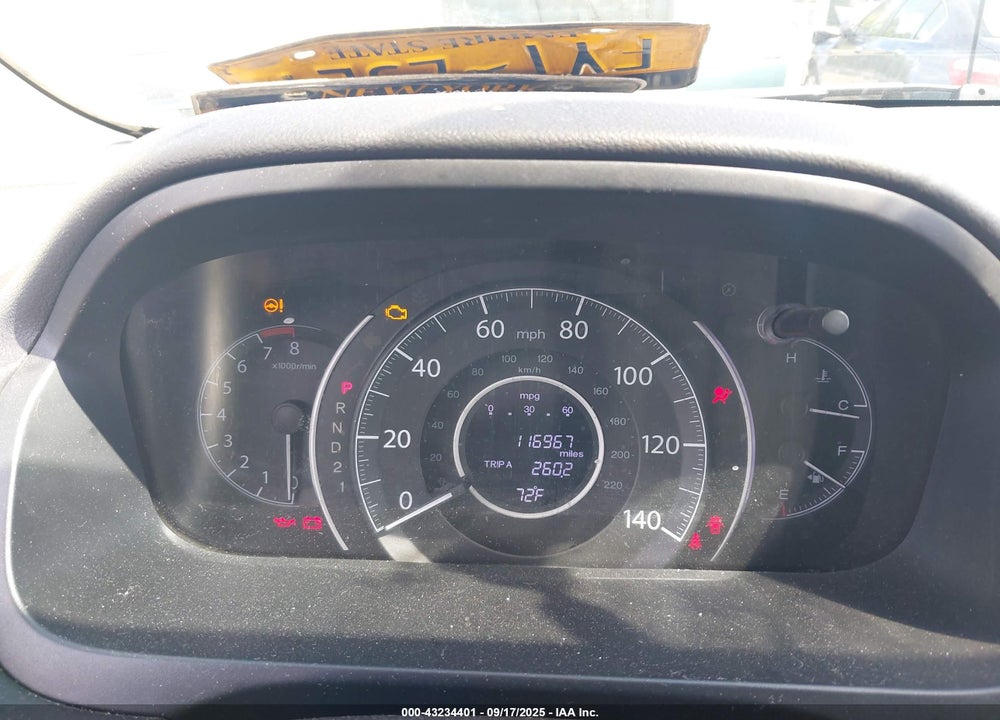 2012 HONDA CR-V EX-L VIN: JHLRM4H72CC018316