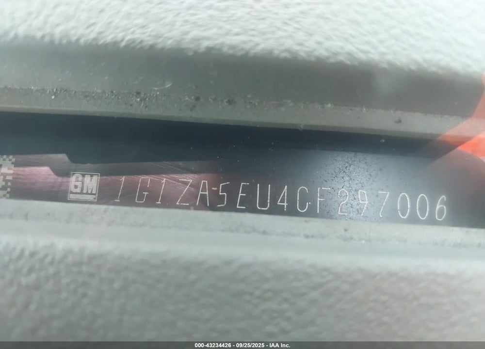 2012 CHEVROLET MALIBU VIN: 1G1ZA5EU4CF297006