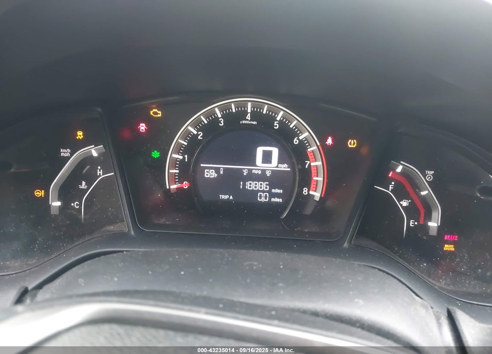 2018 HONDA CIVIC VIN: SHHFK7G40JU206507