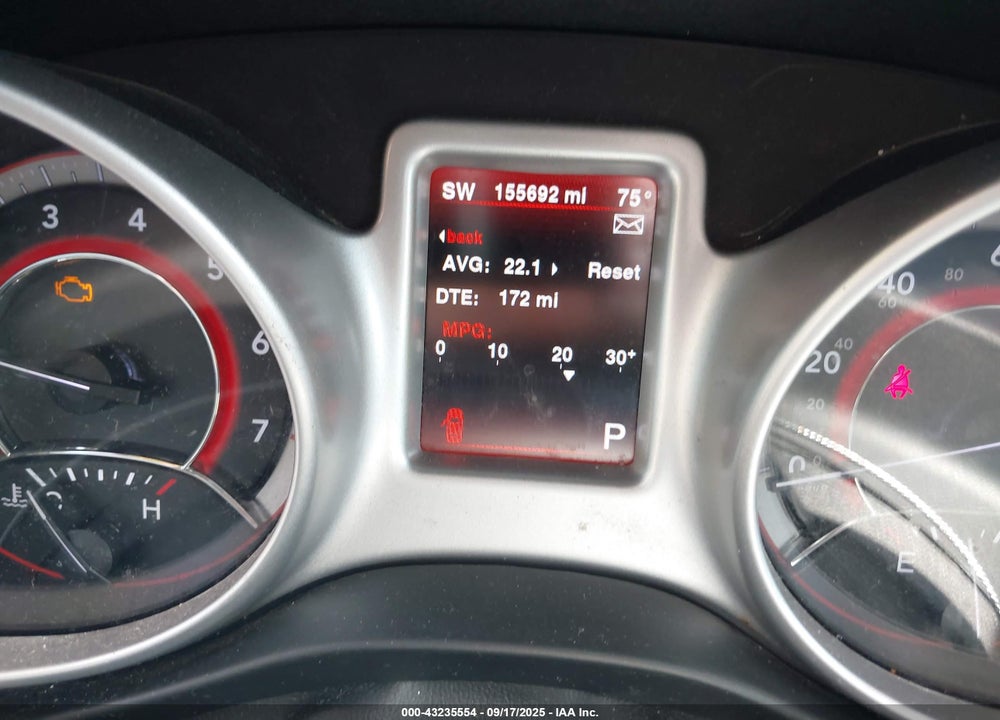 2016 DODGE JOURNEY CROSSROAD VIN: 3C4PDCGB9GT186923