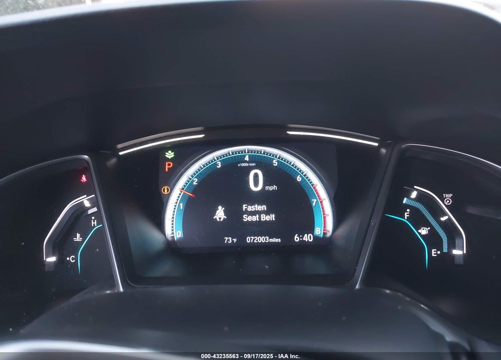2019 HONDA CIVIC VIN: JHMFC1F3XKX006244