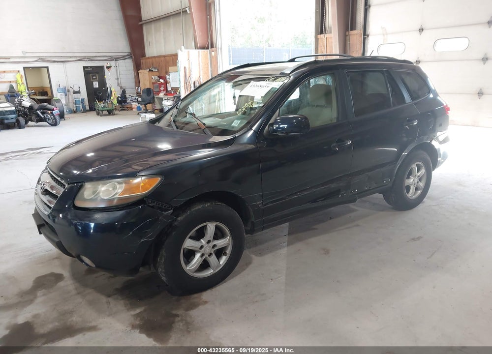 2007 HYUNDAI SANTA FE GLS VIN: 5NMSG73D77H012880