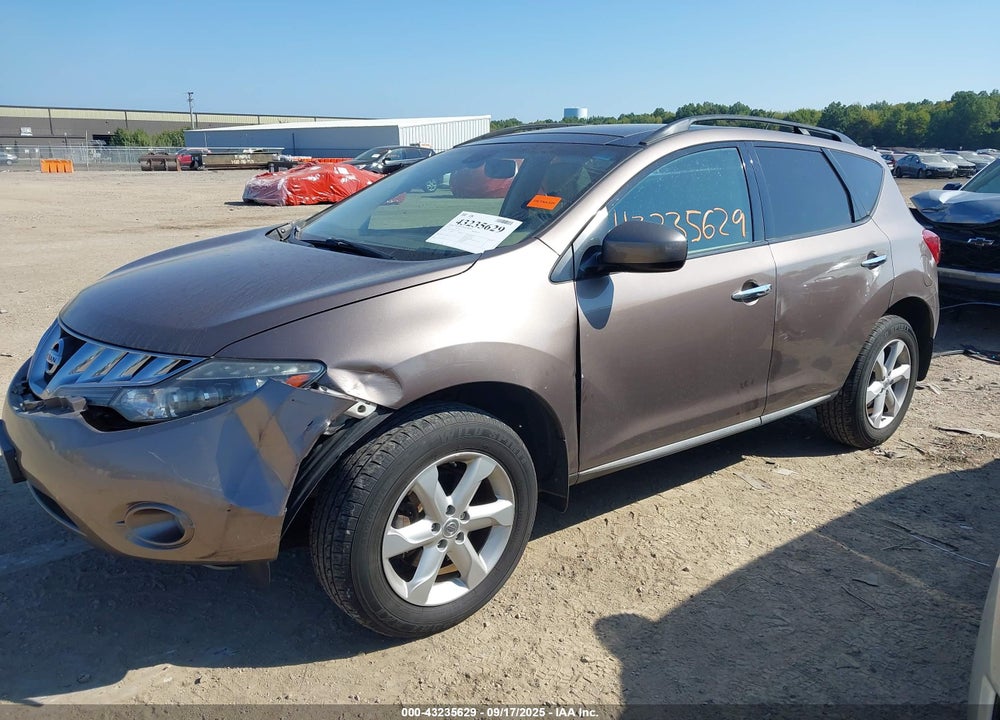 2010 NISSAN MURANO VIN: JN8AZ1MW9AW140677