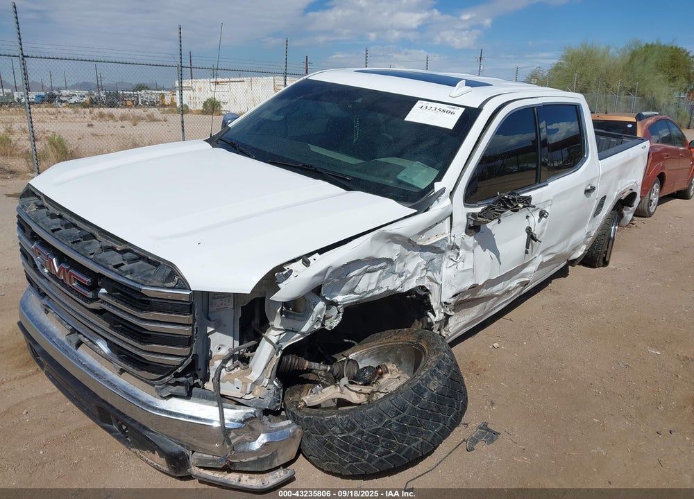 2022 GMC SIERRA 1500 4WD SHORT BOX SLT VIN: 3GTUUDED9NG502016