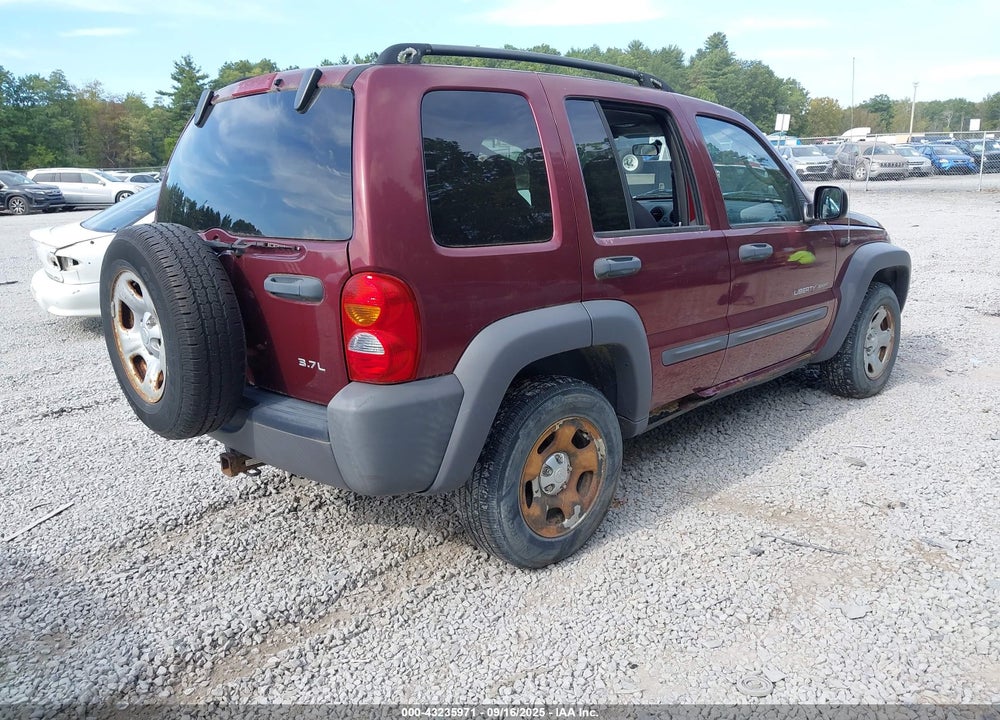 2003 JEEP LIBERTY SPORT VIN: 1J4GL48K43W656670