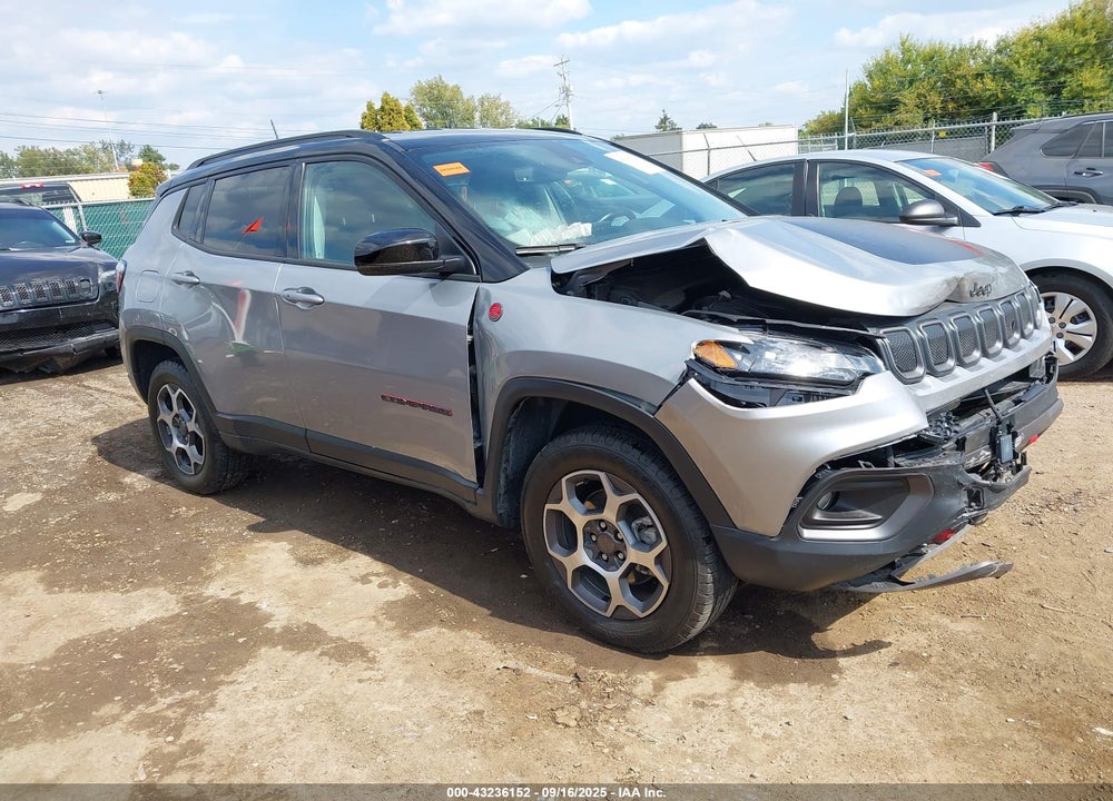2022 JEEP COMPASS TRAILHAWK 4X4 VIN: 3C4NJDDB1NT189452