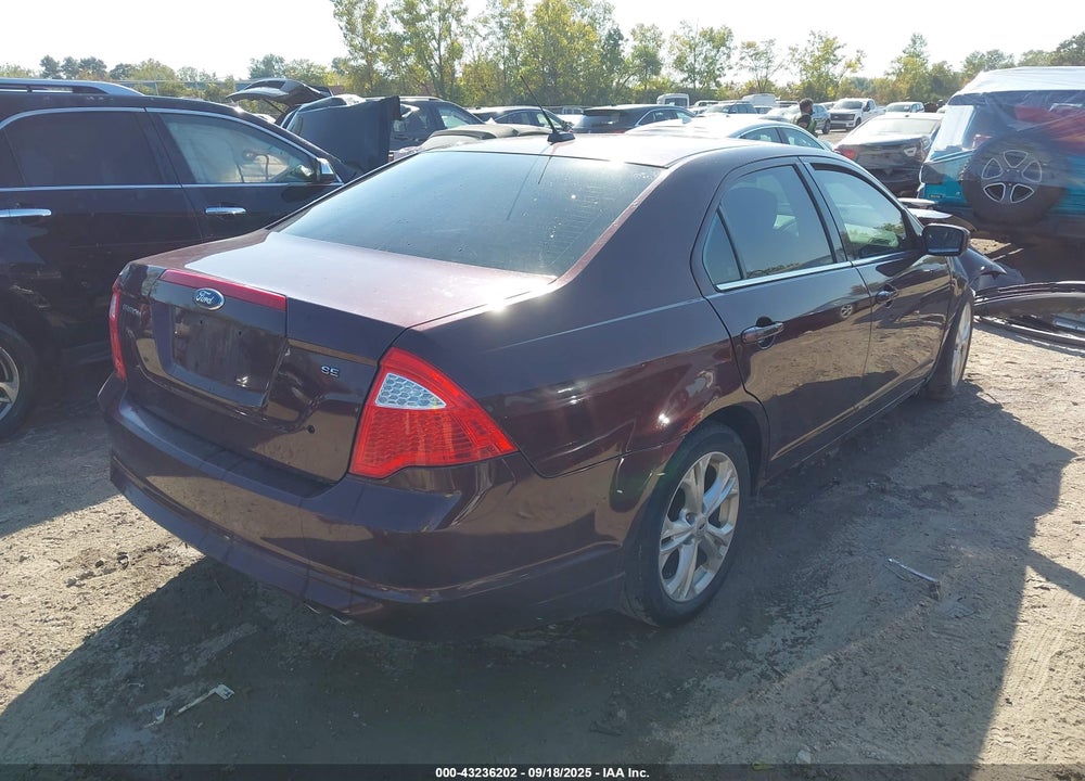 2012 FORD FUSION SE VIN: 3FAHP0HA1CR180661