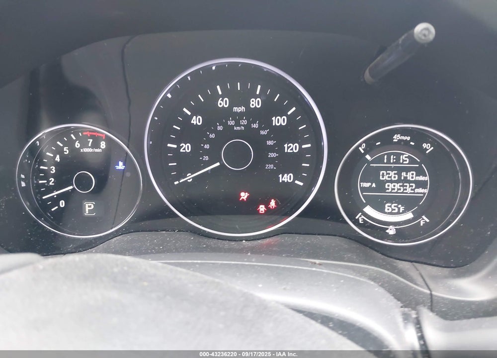 2019 HONDA HR-V VIN: 3CZRU6H19KM743603