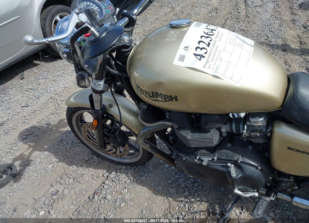 2012 TRIUMPH MOTORCYCLE BONNEVILLE VIN: SMT900K16CT497637