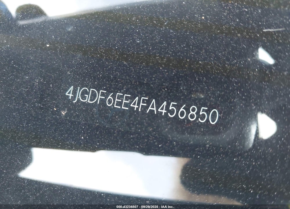 2015 MERCEDES-BENZ GL-CLASS VIN: 4JGDF6EE4FA456850