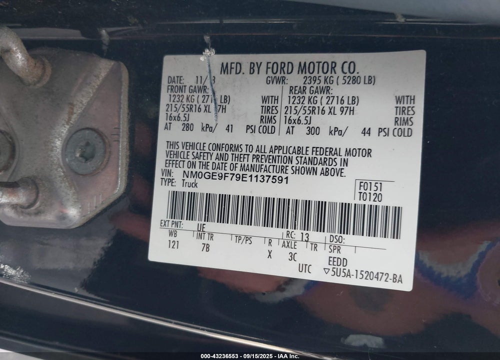 2014 FORD TRANSIT CONNECT XLT VIN: NM0GE9F79E1137591