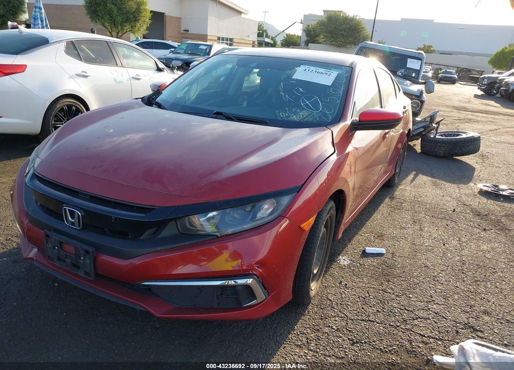 2019 HONDA CIVIC LX VIN: 19XFC2F66KE205020