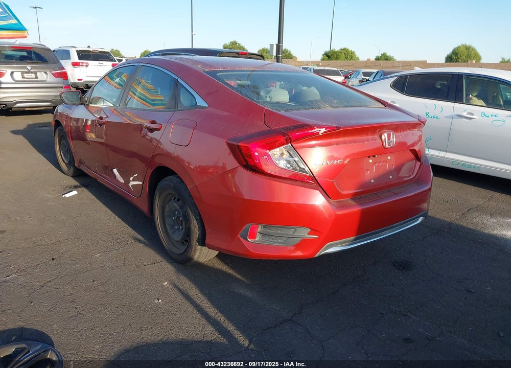 2019 HONDA CIVIC LX VIN: 19XFC2F66KE205020