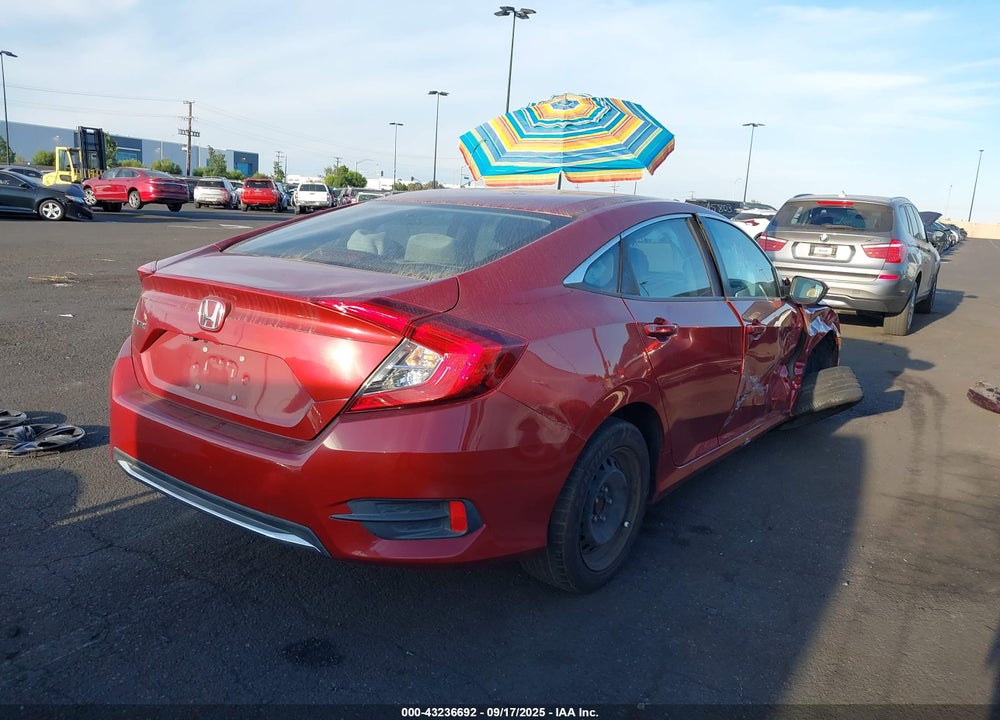 2019 HONDA CIVIC LX VIN: 19XFC2F66KE205020