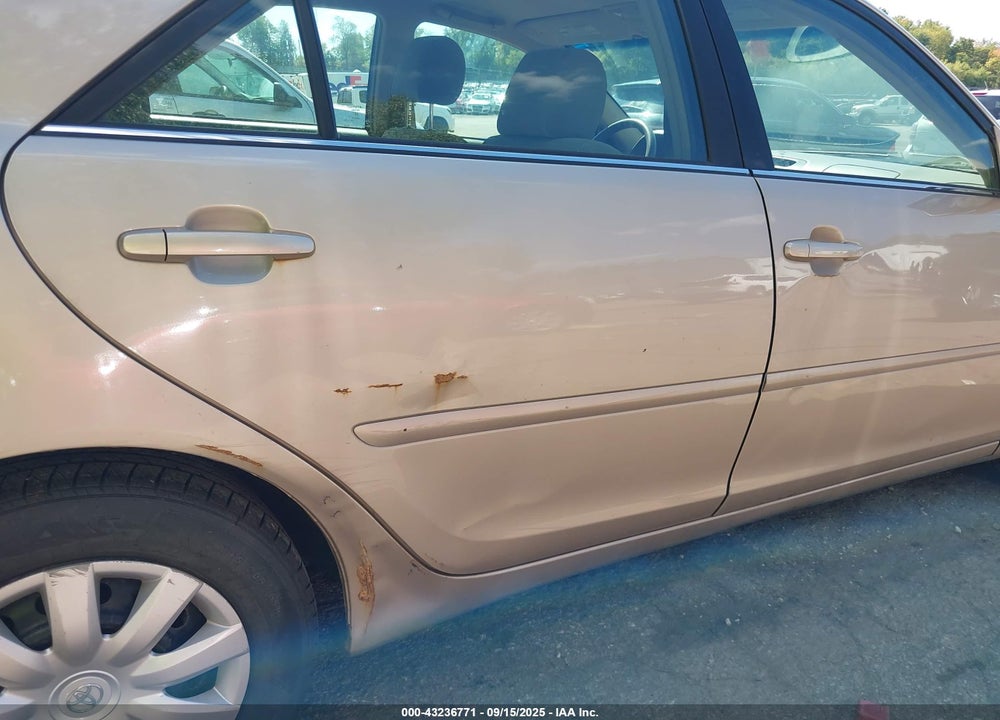2005 TOYOTA CAMRY LE VIN: 4T1BE30K95U630284