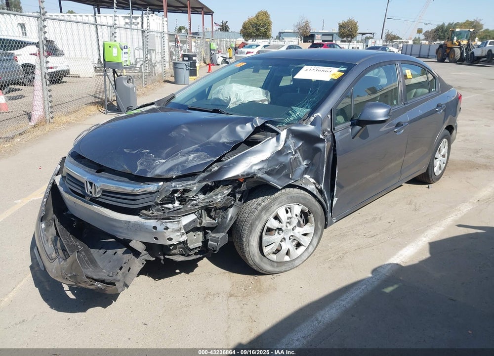 2012 HONDA CIVIC VIN: 19XFB2F51CE372137