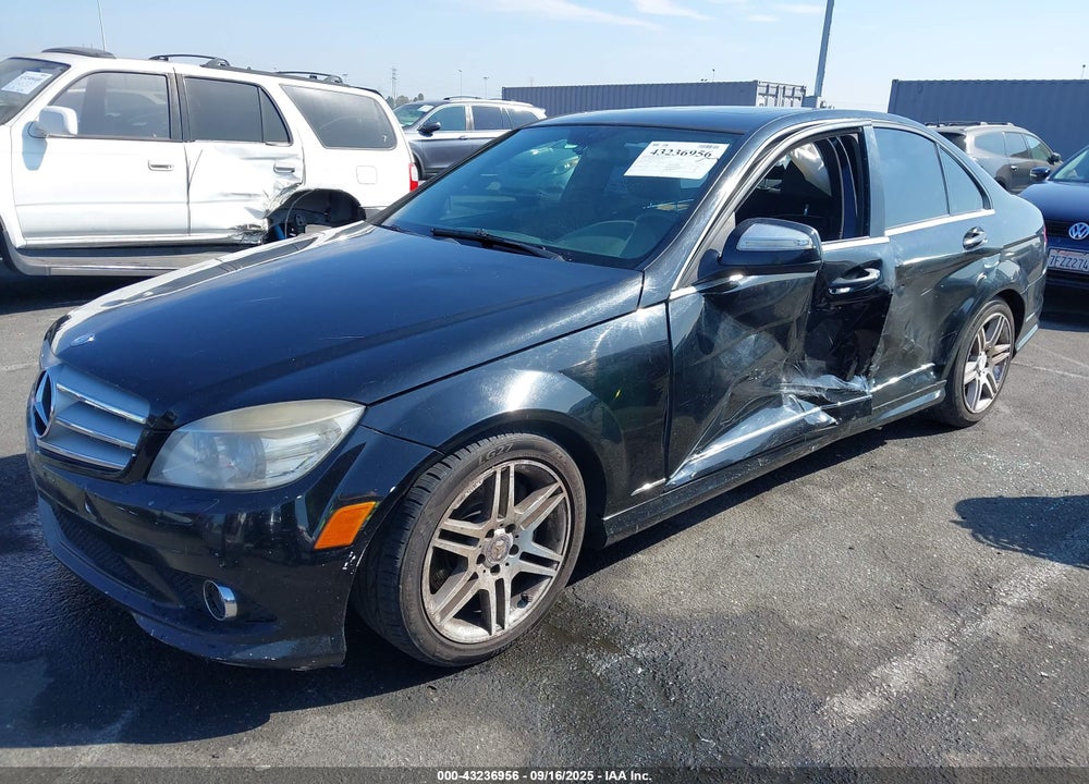 2009 MERCEDES-BENZ C CLASS VIN: WDDGF56X19F210296