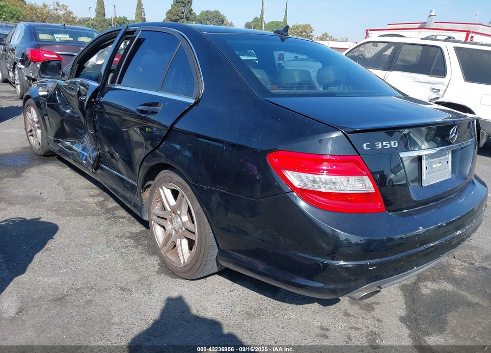 2009 MERCEDES-BENZ C CLASS VIN: WDDGF56X19F210296