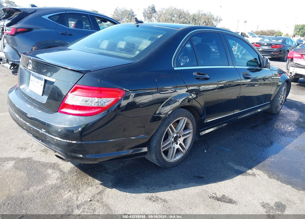 2009 MERCEDES-BENZ C CLASS VIN: WDDGF56X19F210296