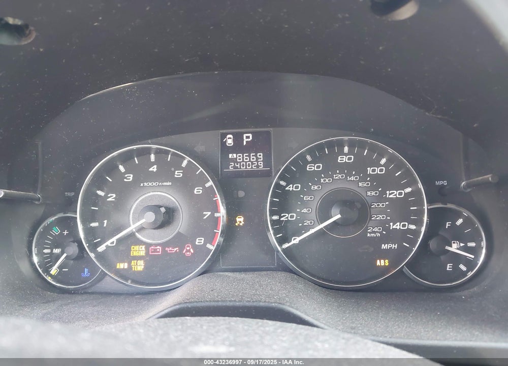 2011 SUBARU OUTBACK VIN: 4S4BRCCC4B3400016