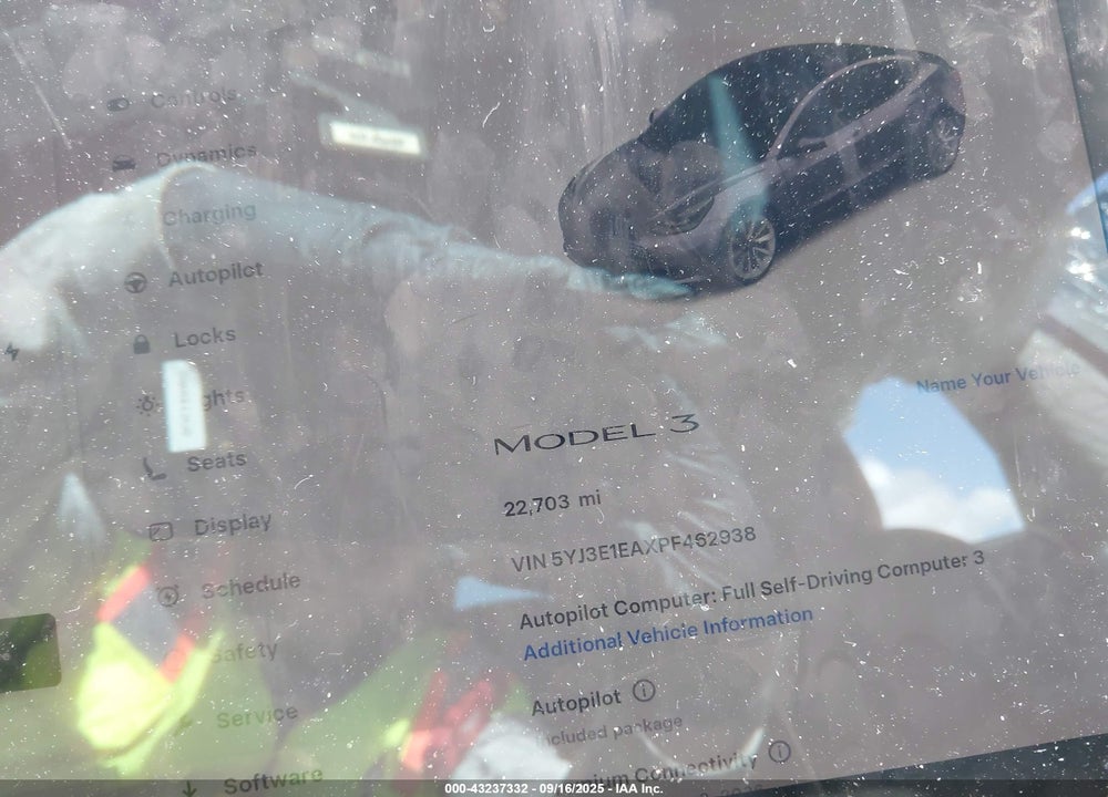 2023 TESLA MODEL 3 VIN: 5YJ3E1EAXPF462938