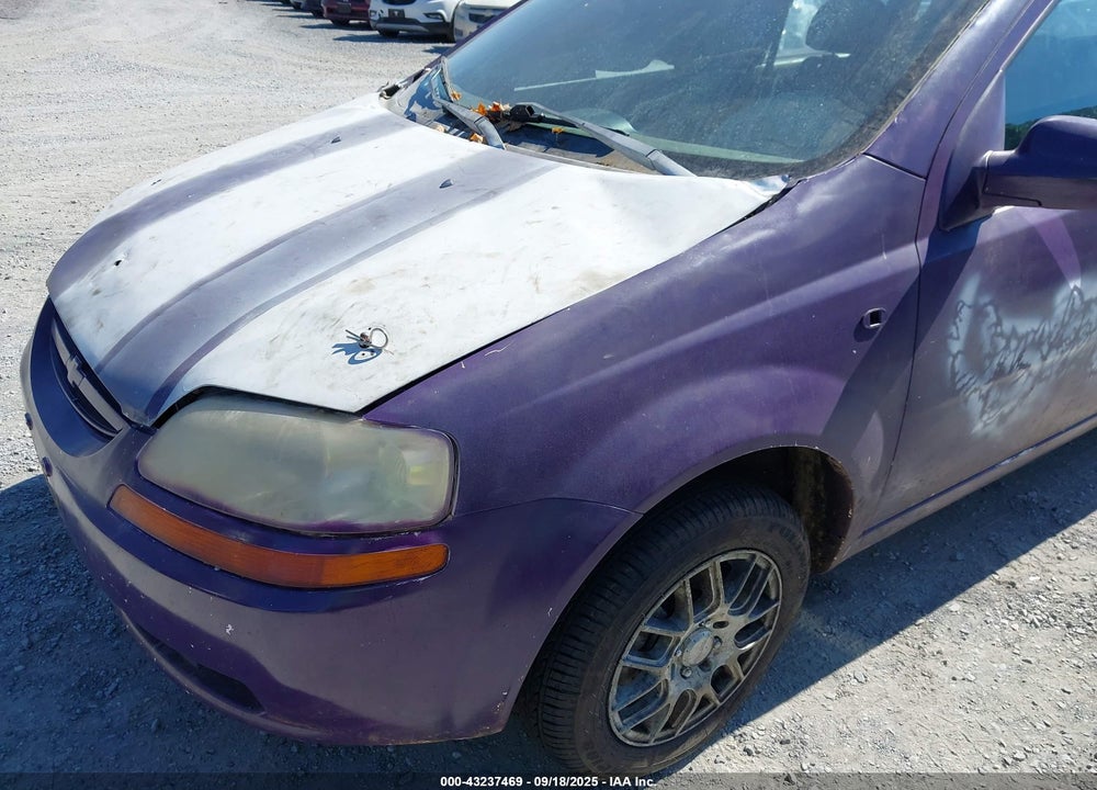 2005 CHEVROLET AVEO LS VIN: KL1TD62635B301905
