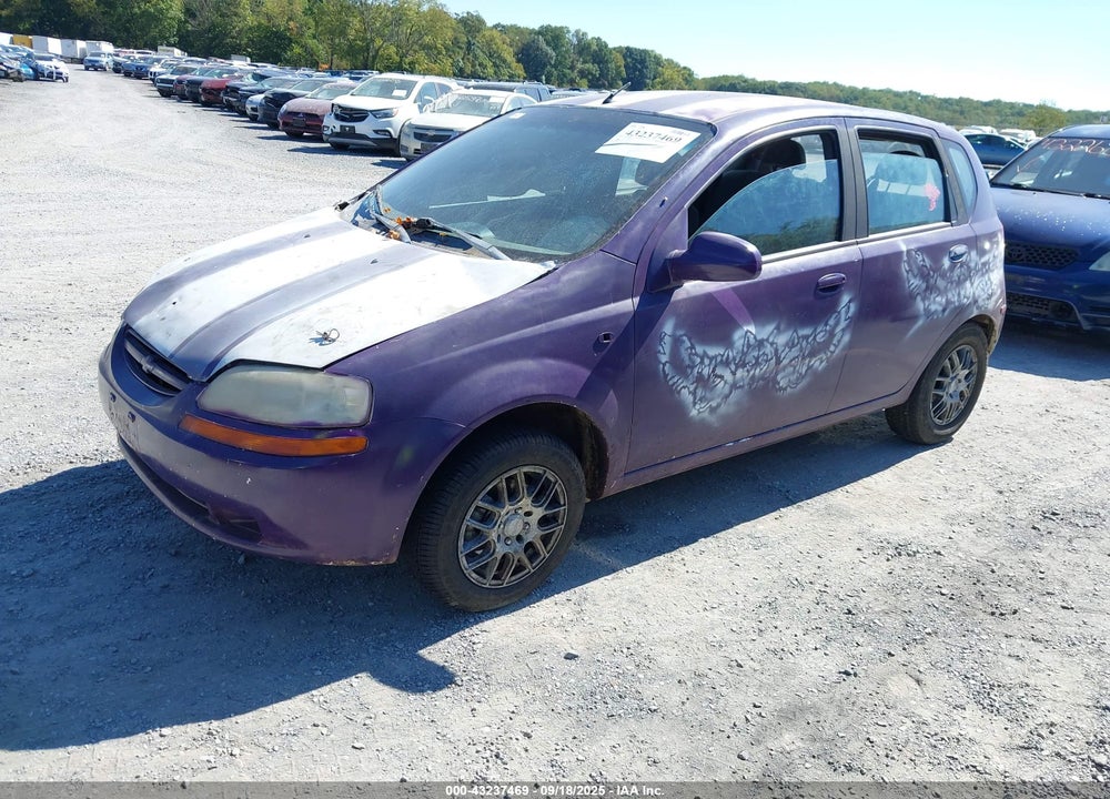 2005 CHEVROLET AVEO LS VIN: KL1TD62635B301905