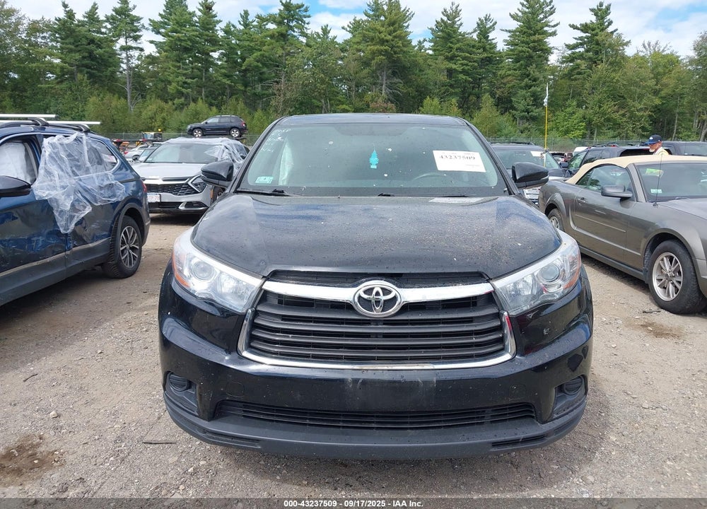 2015 TOYOTA HIGHLANDER LE V6 VIN: 5TDBKRFH9FS175728