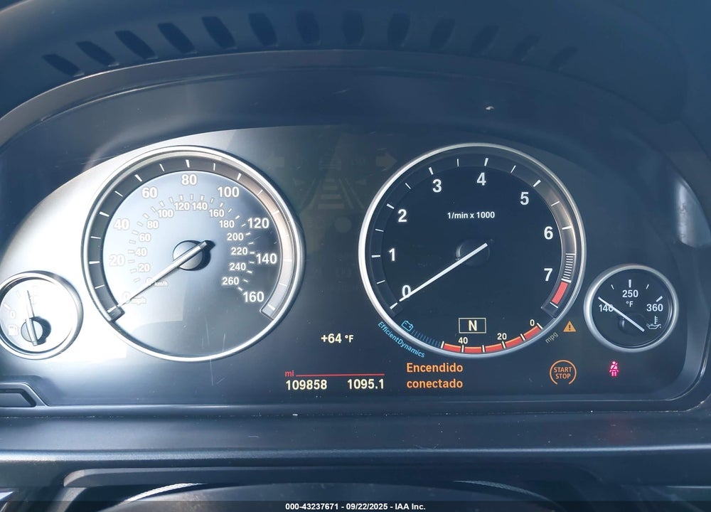 2015 BMW 5 SERIES VIN: WBA5A5C51FD514249