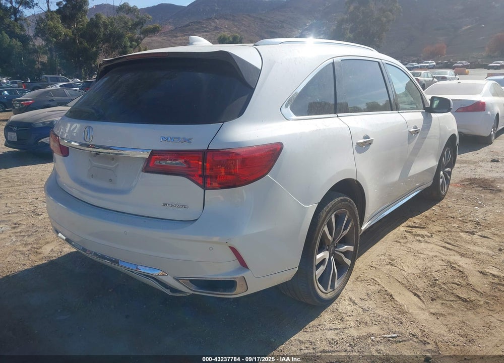 2019 ACURA MDX ADVANCE PKG VIN: 5J8YD4H82KL024053