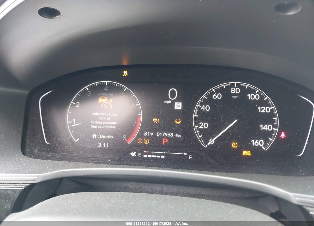2025 HONDA CIVIC VIN: 2HGFE2F26SH567376
