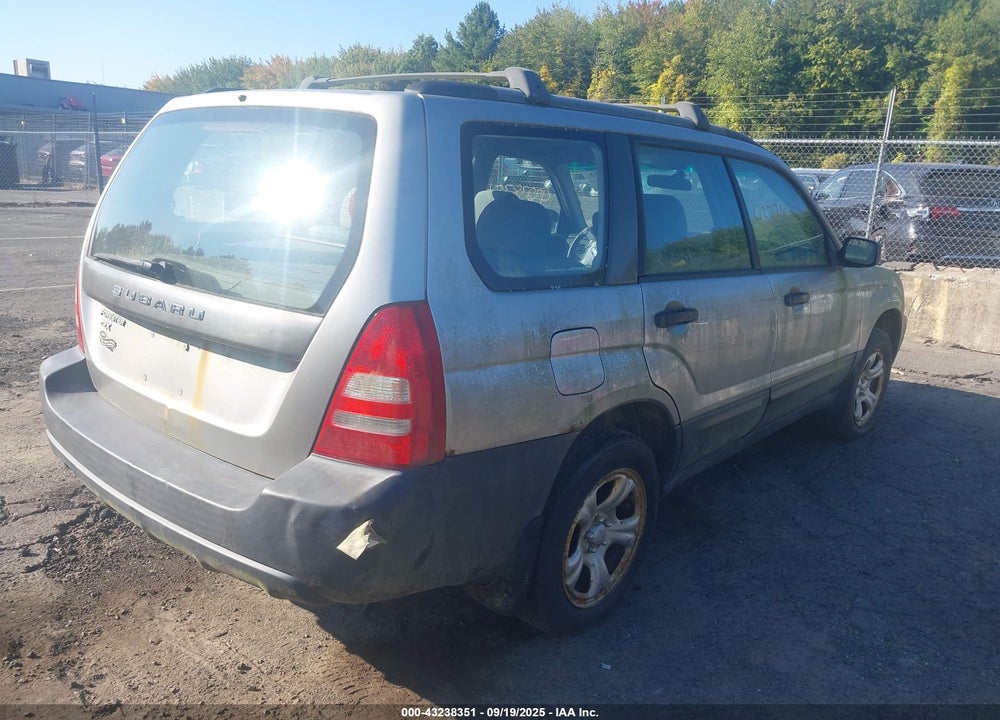 2005 SUBARU FORESTER 2.5X VIN: JF1SG63655H748720