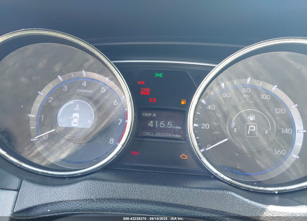 2012 HYUNDAI SONATA VIN: 5NPEB4AC7CH474034
