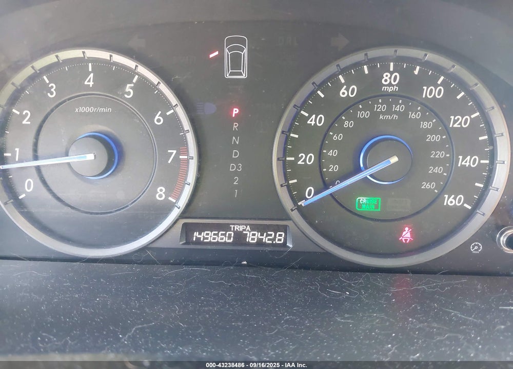 2012 HONDA CROSSTOUR EX VIN: 5J6TF1H30CL000156
